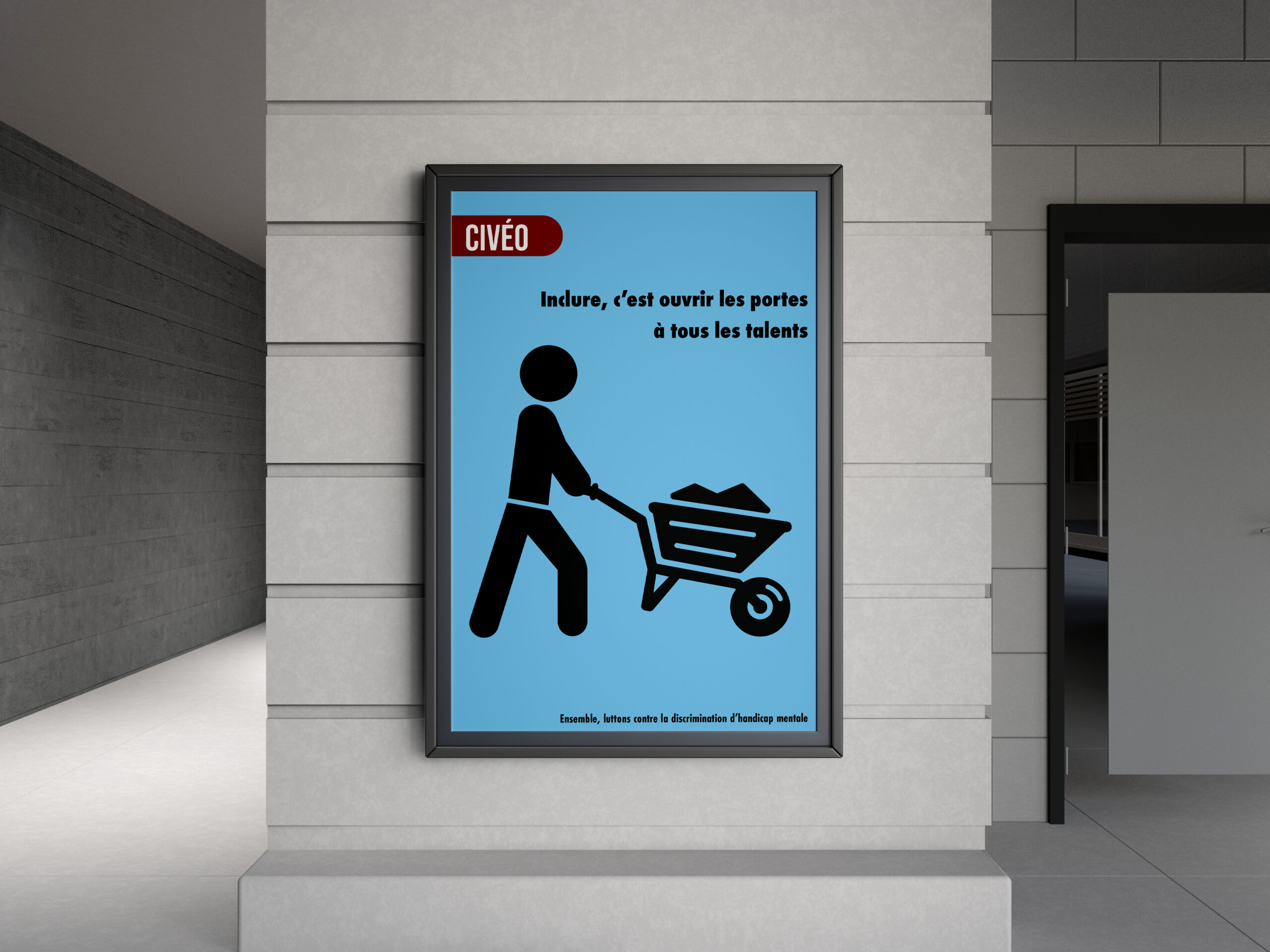 Indoor Wall Signage Mockup